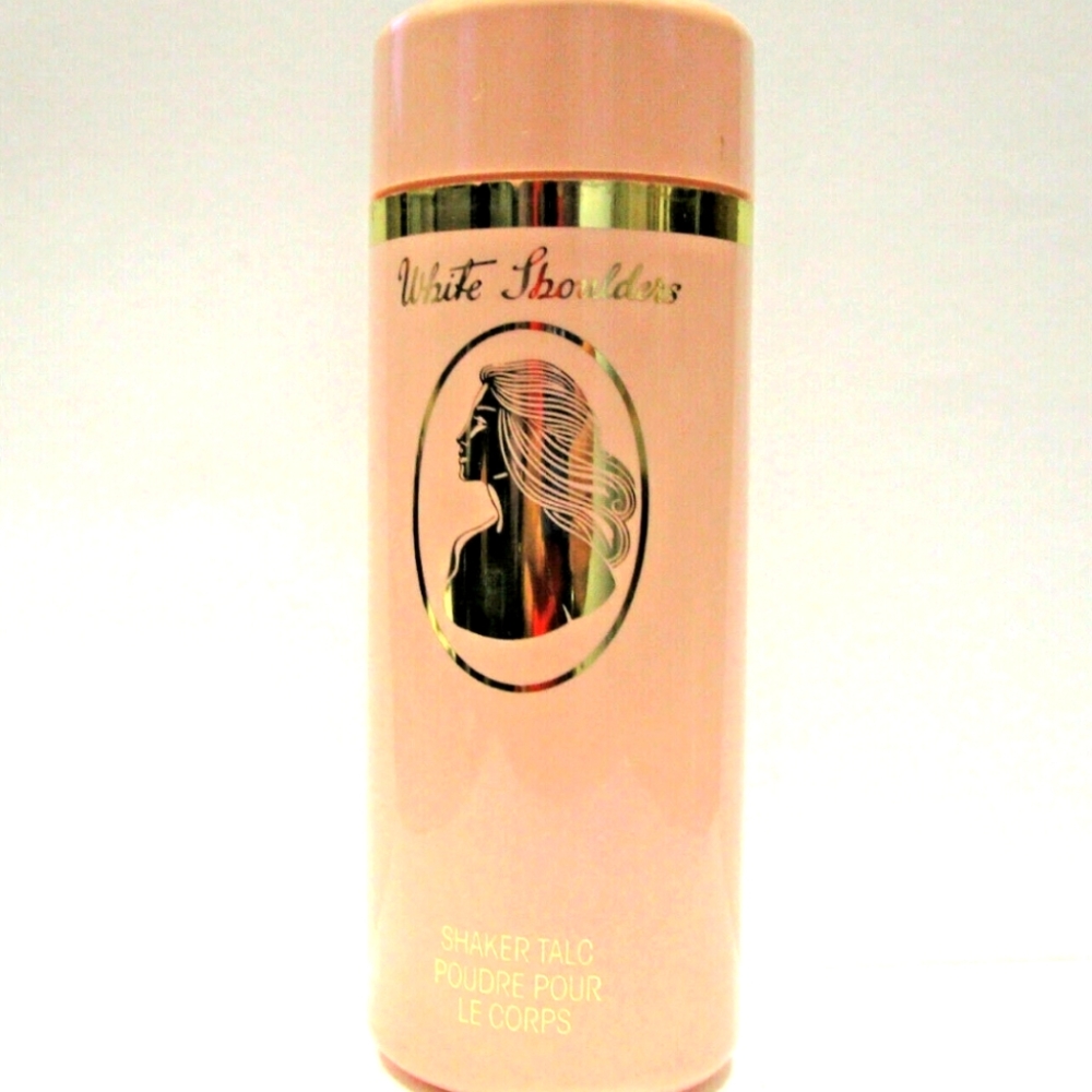 White shoulders shaker talc 4 oz
